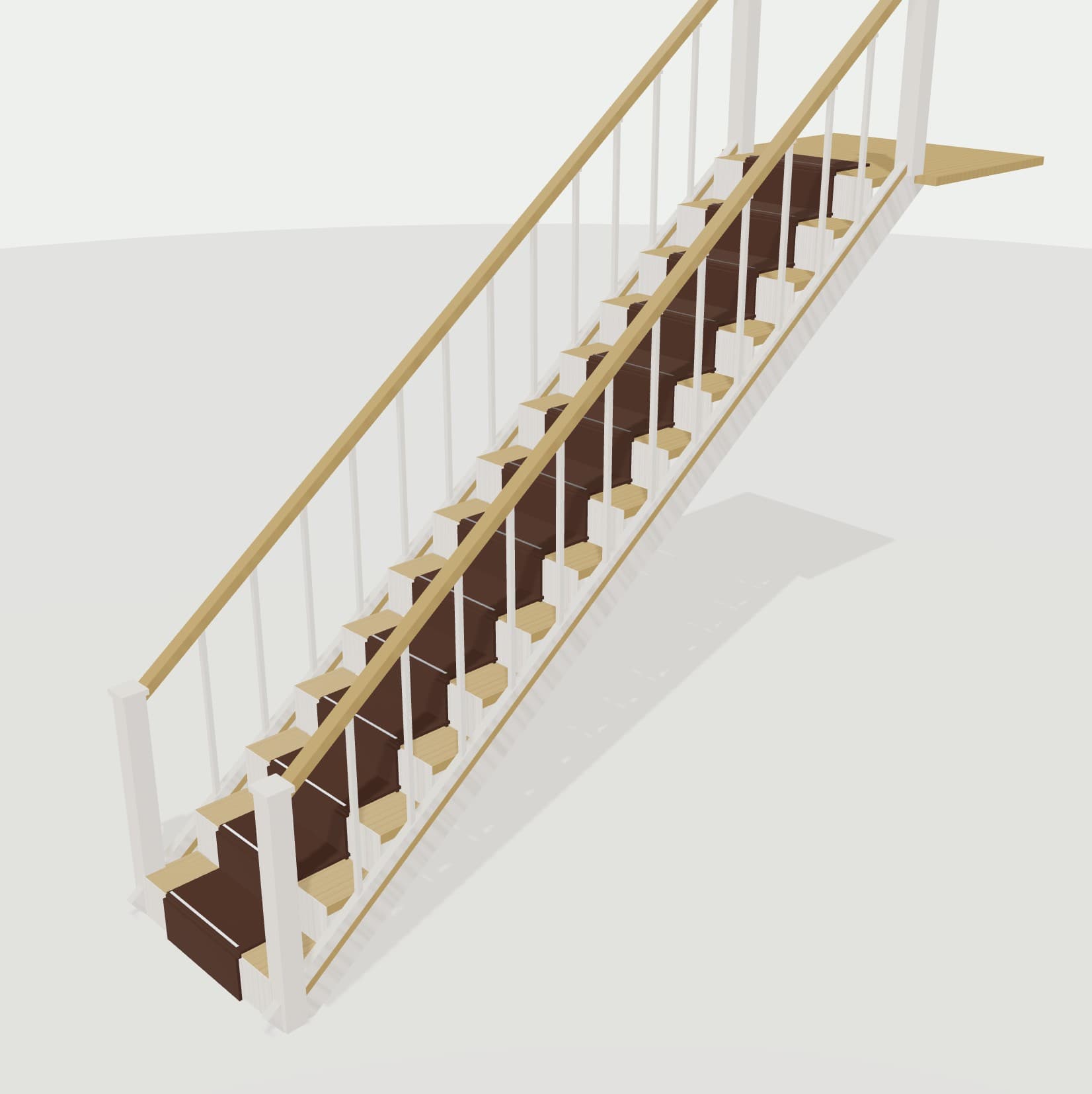 Carpeted staircase render